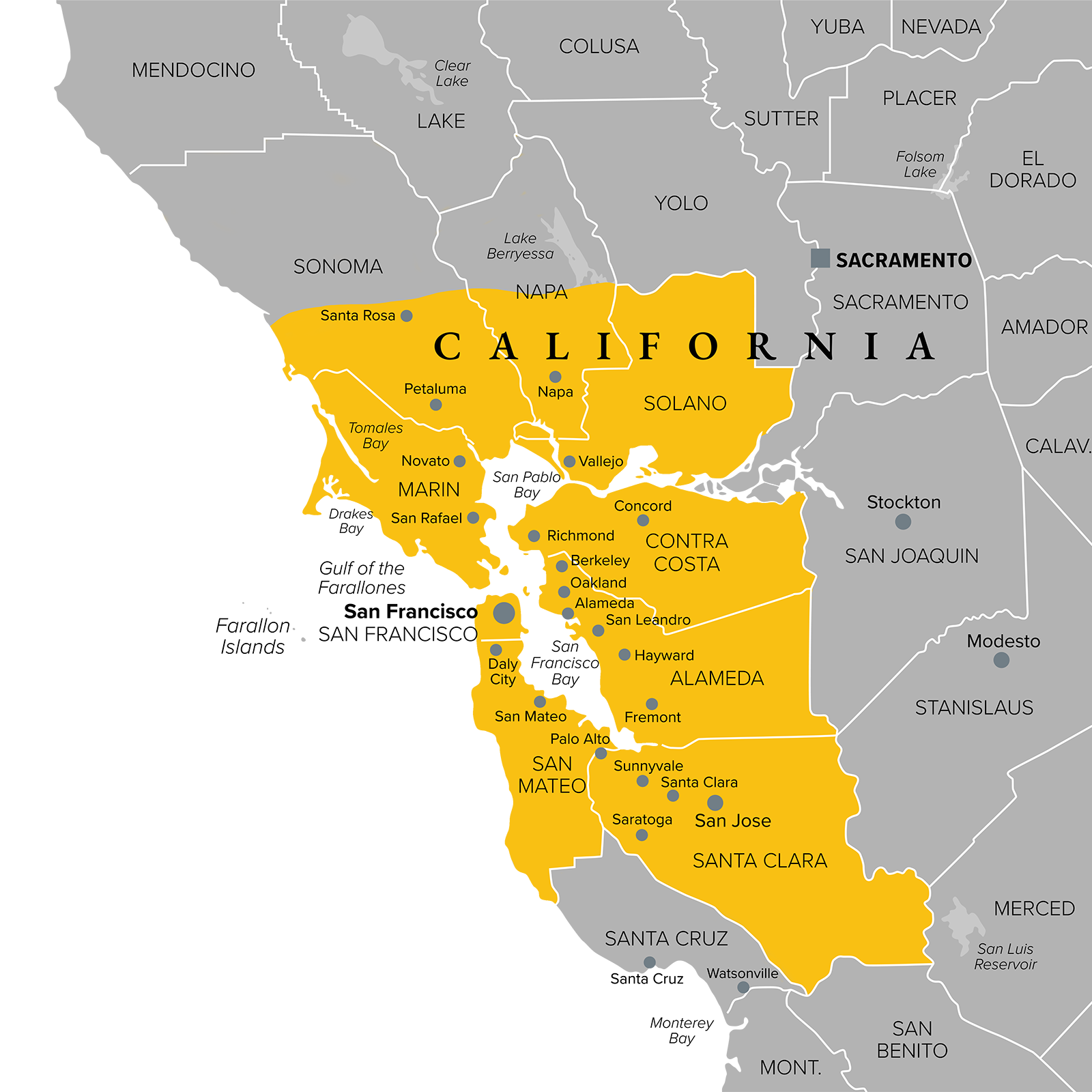 Areas Served Map